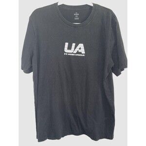 Under Armor T-Shirt  Archive Vintage Black With White Graphics Men’s Size XL
